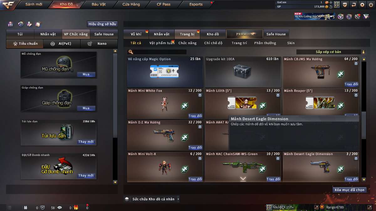 shop acc cf uy tin gia re